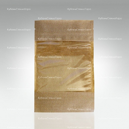 Крафт-пакет 120*185 окно 10см (зип-лок) оптом и по оптовым ценам в Волгограде