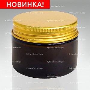 0,050 ТВИСТ коричневая банка стеклянная с золотой алюминиевой крышкой оптом и по оптовым ценам в Волгограде