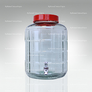 Бутыль (банка) стеклянный GL-70/18 л с краником оптом и по оптовым ценам в Волгограде