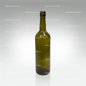 Бутылка 0,750 Бордо оливковая ВИНТ(30) стекло оптом и по оптовым ценам в Волгограде