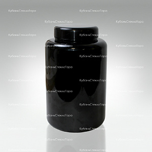 Банка 3 л (100) пластик черная с крышкой (Б-Ч-3000) оптом и по оптовым ценам в Волгограде