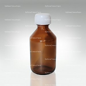 Флакон стеклянный ТВИСТ 50 см3 коричневый (пробка + крышка) оптом и по оптовым ценам в Волгограде