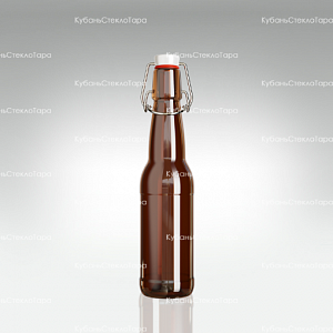 Бутылка «Бугельная» 0,330 л. (Коричневая) стеклянная с пробкой оптом и по оптовым ценам в Волгограде