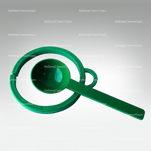 Кольцо и ложка на банку зеленые (82) оптом и по оптовым ценам в Волгограде