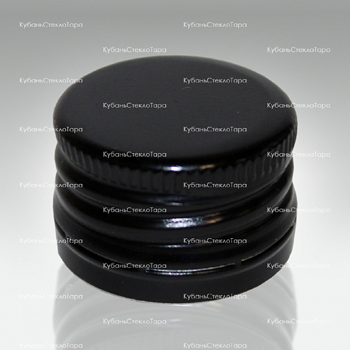 Колпачок алюминиевый с резьбой (28*18) черный в Волгограде оптом и по оптовым ценам