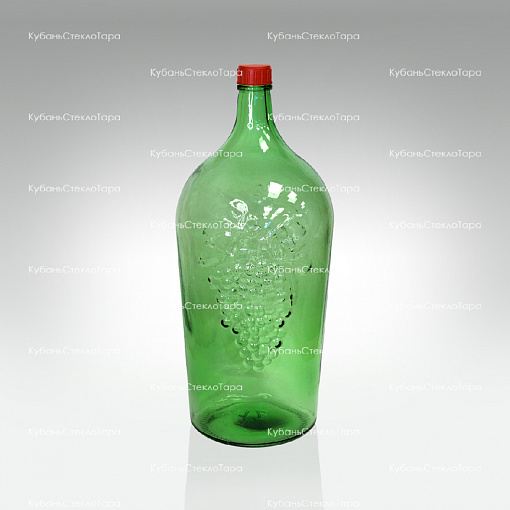 Бутыль 7,0 л "Симон" (38) стеклянный с крышкой зеленый оптом и по оптовым ценам в Волгограде