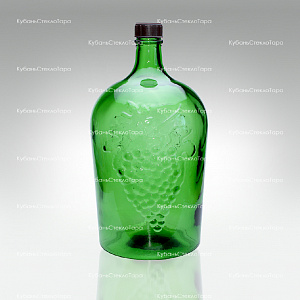 Винная бутылка 5 л (38) зеленая стекло оптом и по оптовым ценам в Волгограде