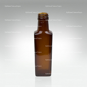 Бутылка 0,100  Гранит ВИНТ (28) Коричневая стекло оптом и по оптовым ценам в Волгограде